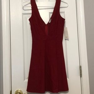 Burgundy Plunge Tobi Dress - NWT